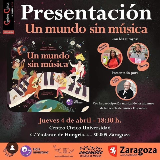 Israel Gómez, Mariela Cisneros presentan 'Un mundo sin música'